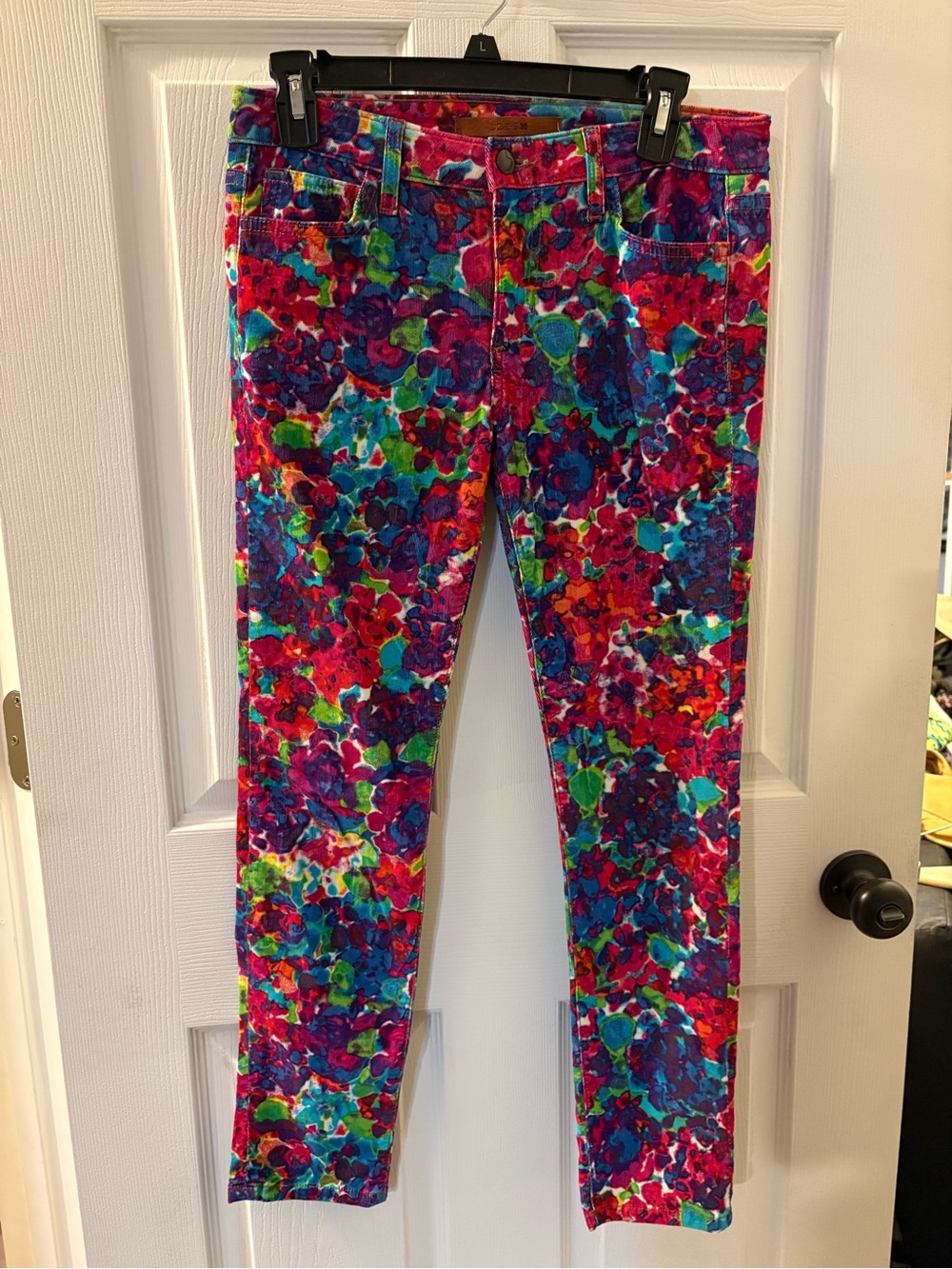 Joe's Jeans Multicolor Floral Skinny Jeans - Red, Blue, Green, Pink